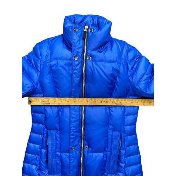 Marc New York Andrew Marc Eleanor Blue Puffer Coat Jacket Size S MISSING HOOD - Picture 7 of 16